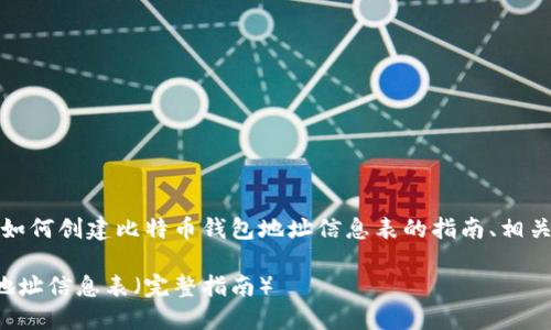 注意：以下内容将提供如何创建比特币钱包地址信息表的指南、相关问题以及详细的解答。

如何创建比特币钱包地址信息表（完整指南）