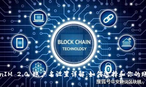 TokenIM 2.0 账户名设置详解：如何选择和你的账户名